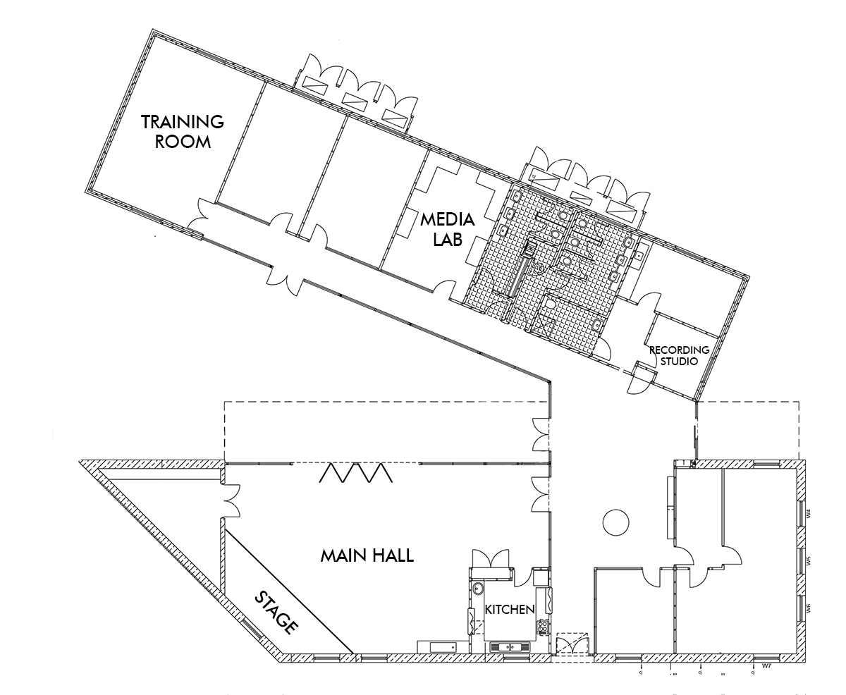 Base 10 Youth Centre floorplan
