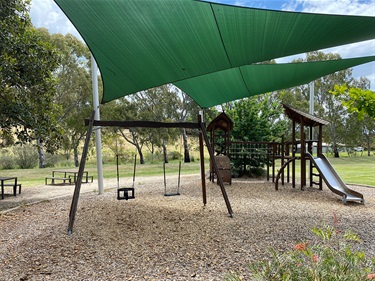 Dinton Farm playground with shade sails