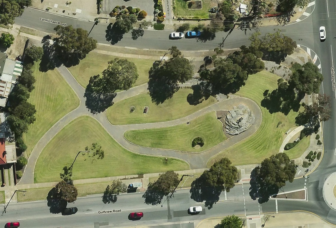 Lohman Park aerial view