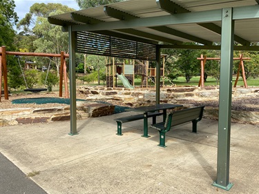 Shelter and playground