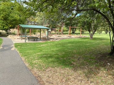 Shelter and playground