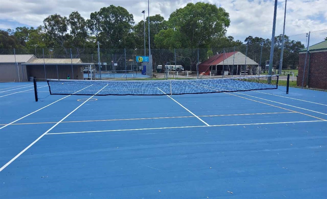 Netball and tennis courts
