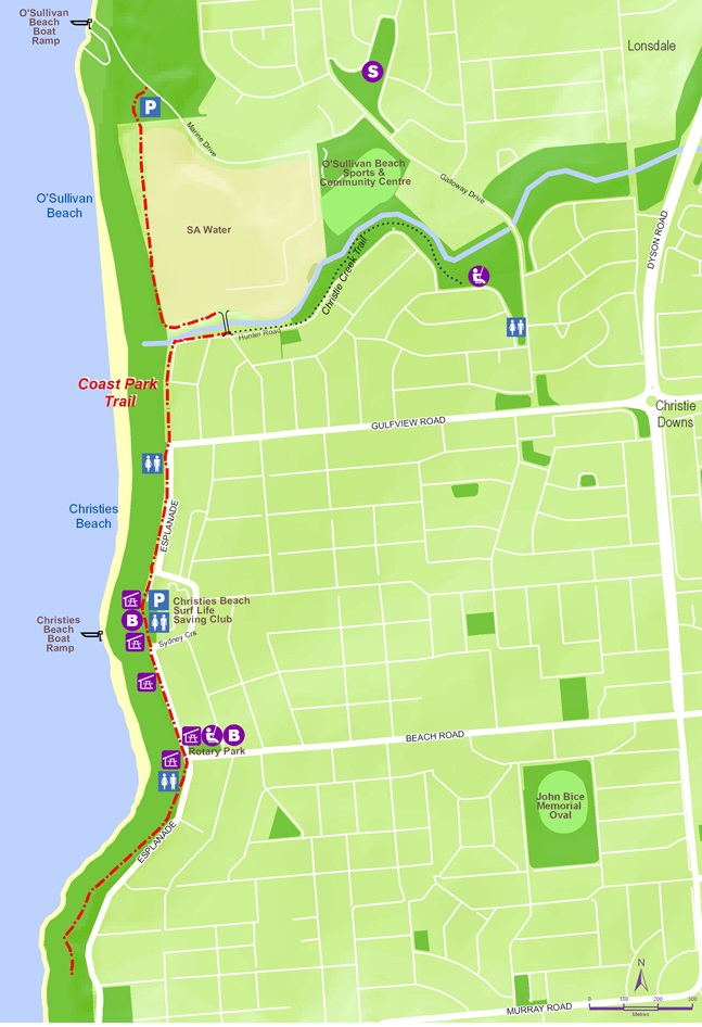 Coast Park Trail O'Sullivan Beach to Christies Beach